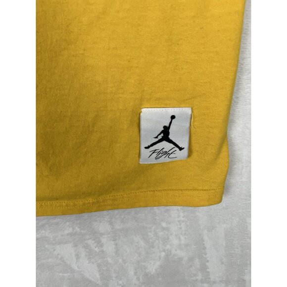 Vintage Air Jordan T-Shirt New Love Jordan 1 Flight Wings Size 2XL Yellow Y2K - Picture 3 of 11